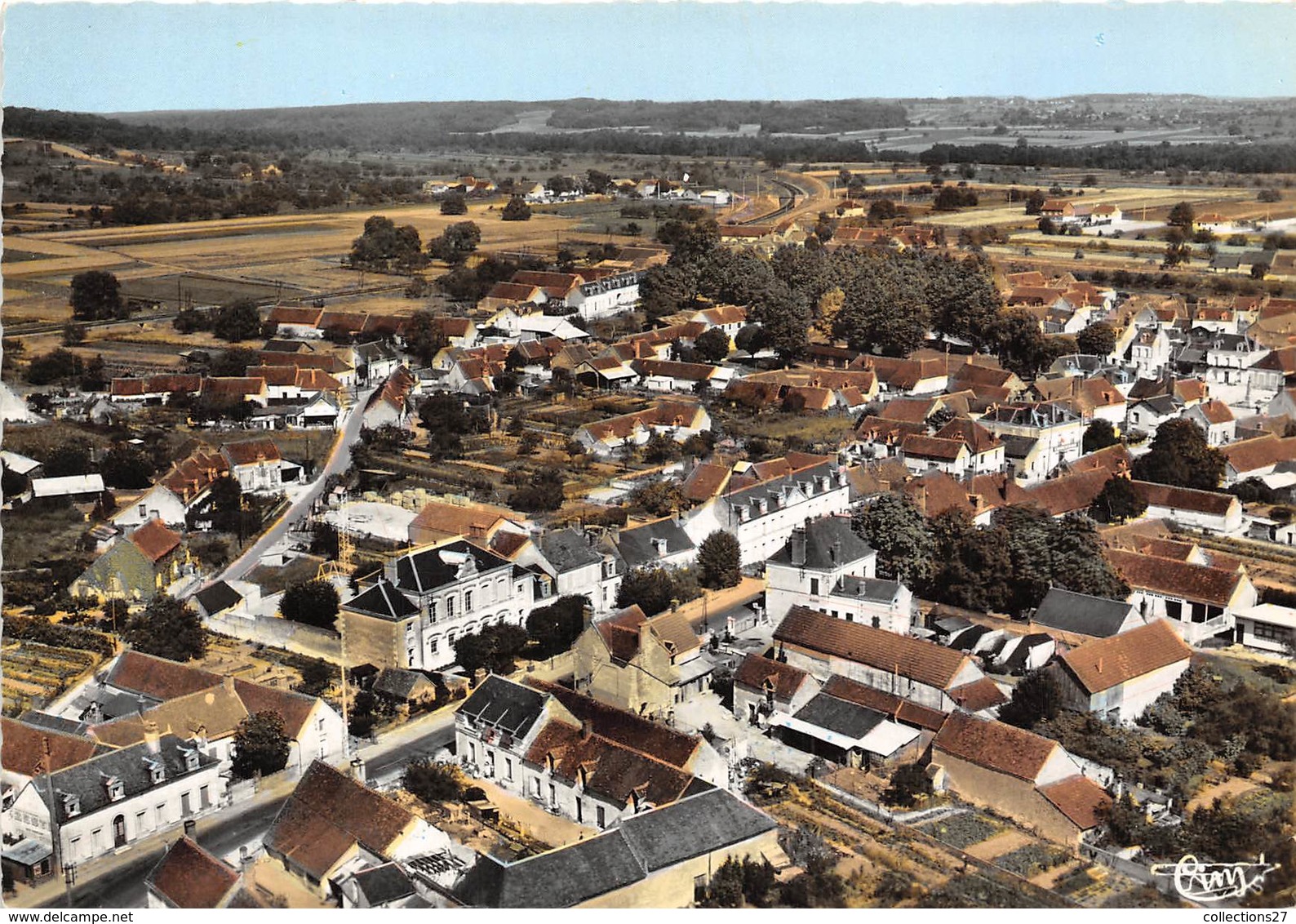 41-NOYERS-SUR-CHER- VUE GENERALE AERIENNE - Noyers Sur Cher