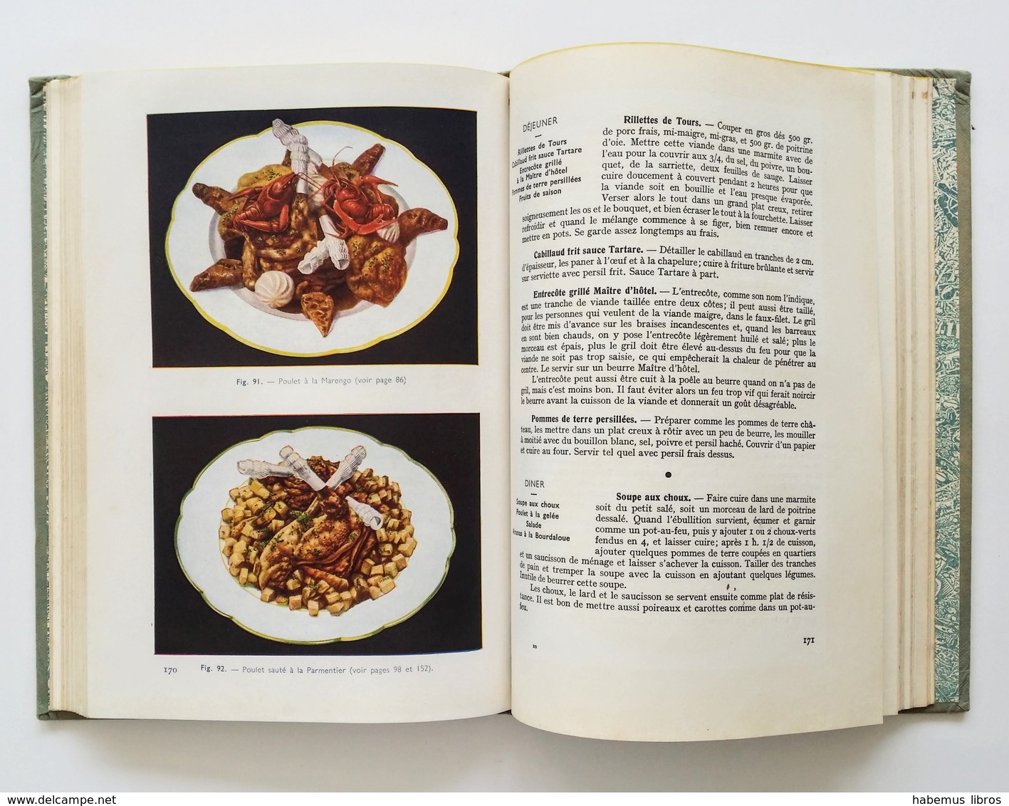 Les Menus Détaillés De La Ménagère / Henri-Paul Pellaprat. - Paris : Jacques Kramer, 1951 - Gastronomie