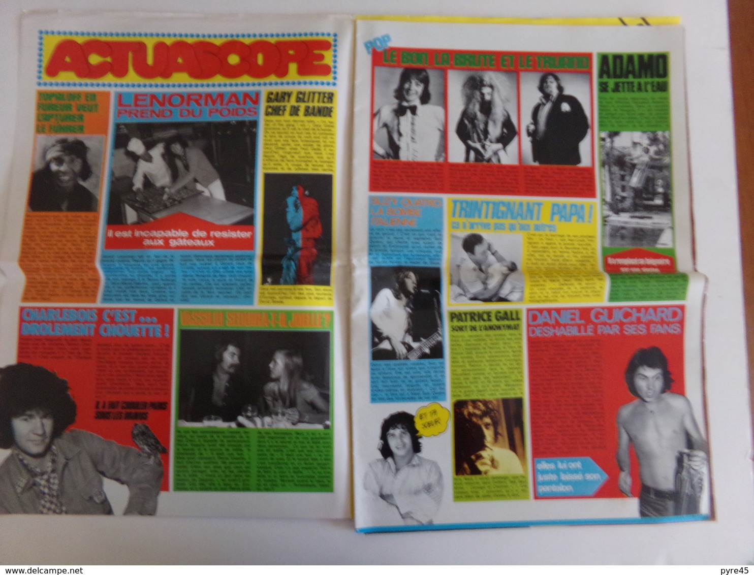 Revue " Poster " N° 25, 1973, Rolling Stones, Suzy Quatro, Carlos Monzon ... - People