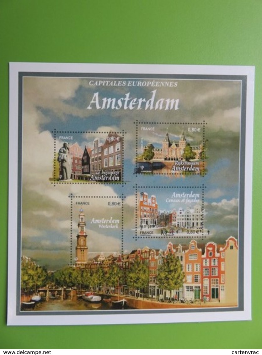 PAP - Carte Postale Pré-timbrée - Timbre International Le Béguinage - Amsterdam Capitale Européenne - Série Capitales - Postdokumente