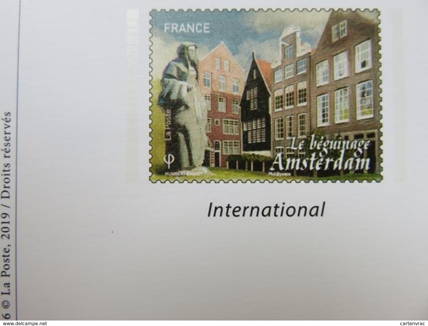 PAP - Carte Postale Pré-timbrée - Timbre International Le Béguinage - Amsterdam Capitale Européenne - Série Capitales - Documents Of Postal Services