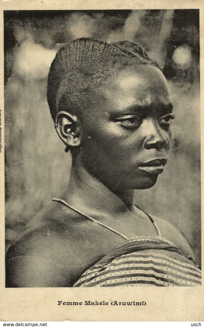 Cpa CONGO BELGE - Femme Makele (Aruwimi), Circulée 1911 KINSHASA - Congo Belga