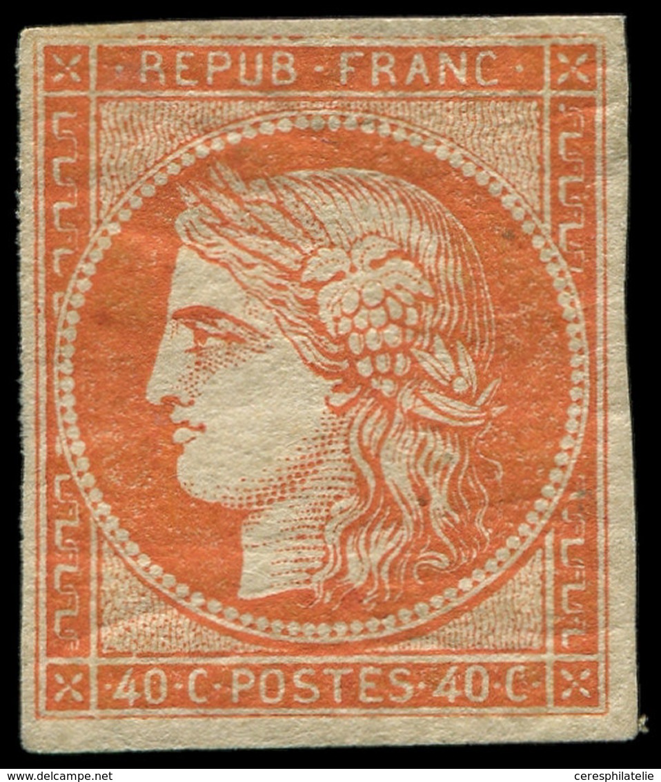 * EMISSION DE 1849 - 5A   40c. Orange Foncé, Très Frais, TTB - 1849-1850 Cérès