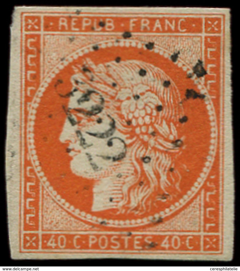 EMISSION DE 1849 - 5a   40c. Orange Vif, Oblitéré PC 3222, TB - 1849-1850 Ceres