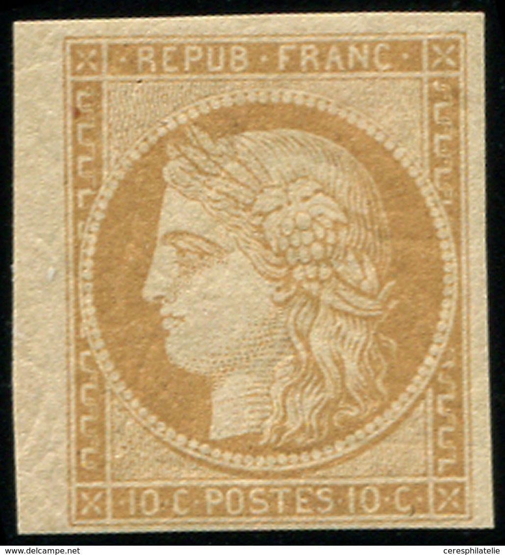 * EMISSION DE 1849 - R1f  10c. Bistre Clair, REIMPRESSION, TB - 1849-1850 Ceres