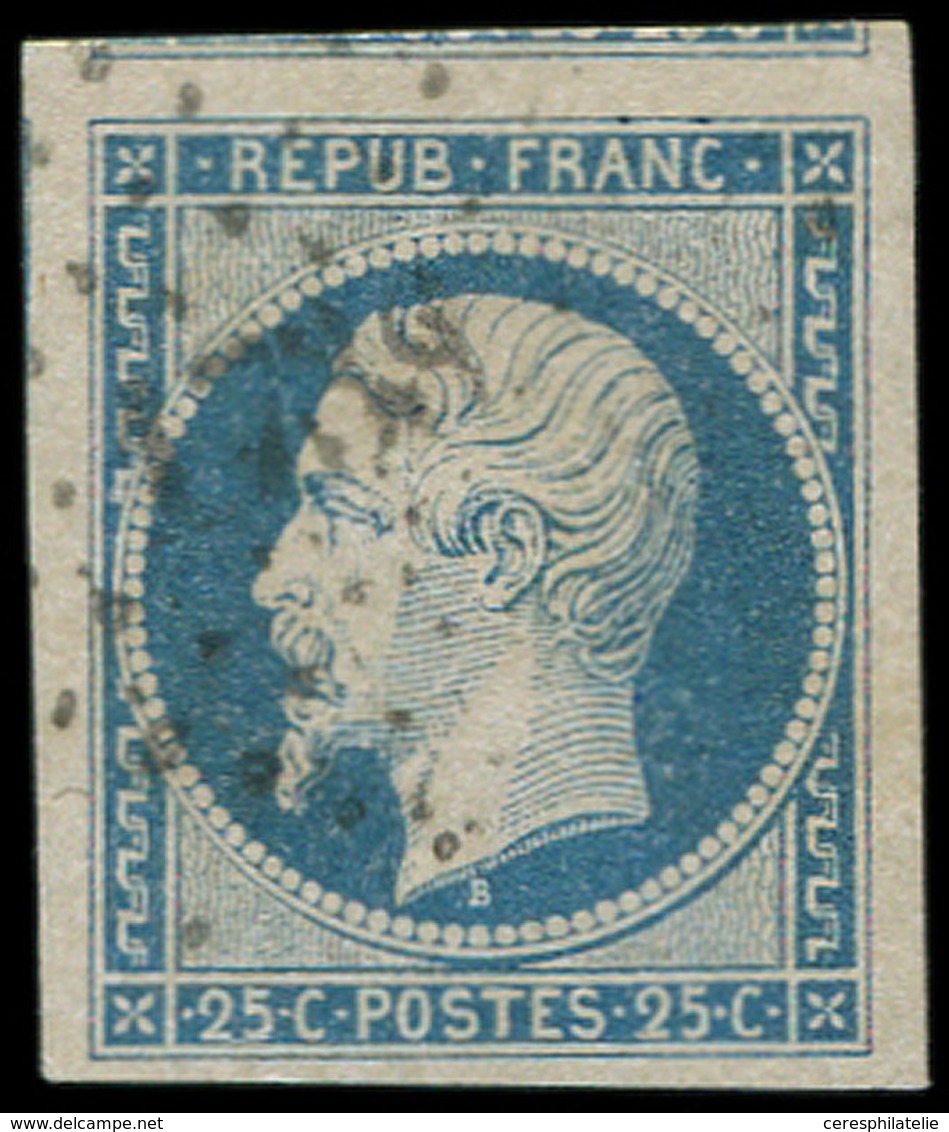 PRESIDENCE - 10   25c. Bleu, Oblitéré PC, Grandes Marges, Voisin En Haut Et Amorce De Voisin à Gauche, Superbe - 1852 Louis-Napoléon