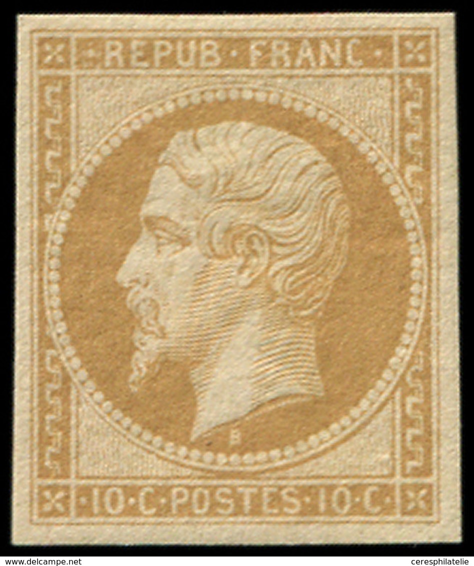 * PRESIDENCE - R9e  10c. Bistre-jaune, REIMPRESSION, TB - 1852 Louis-Napoléon