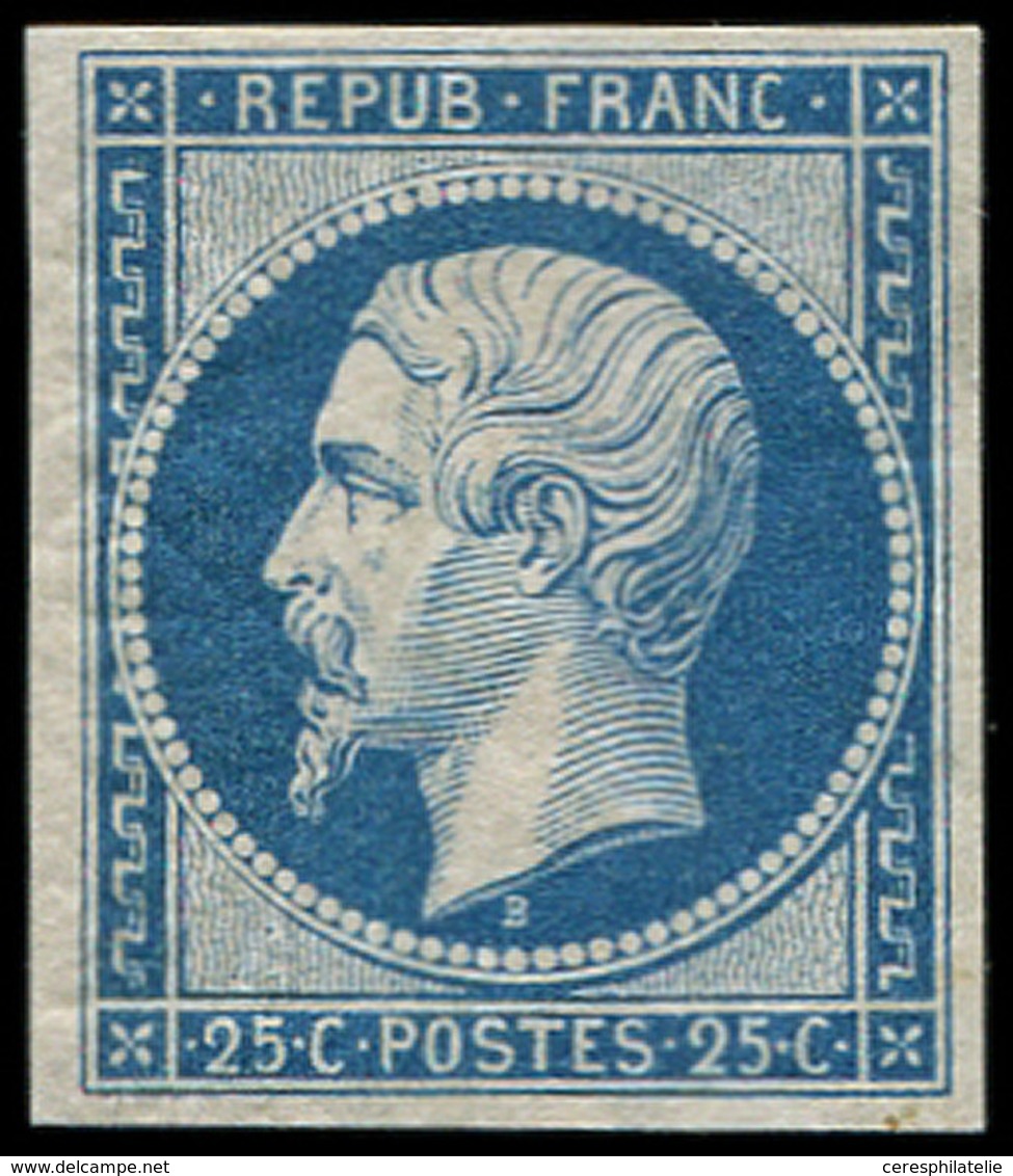 ** PRESIDENCE - R10c 25c. Bleu, REIMPRESSION, Fraîcheur Postale, TTB - 1852 Luigi-Napoleone