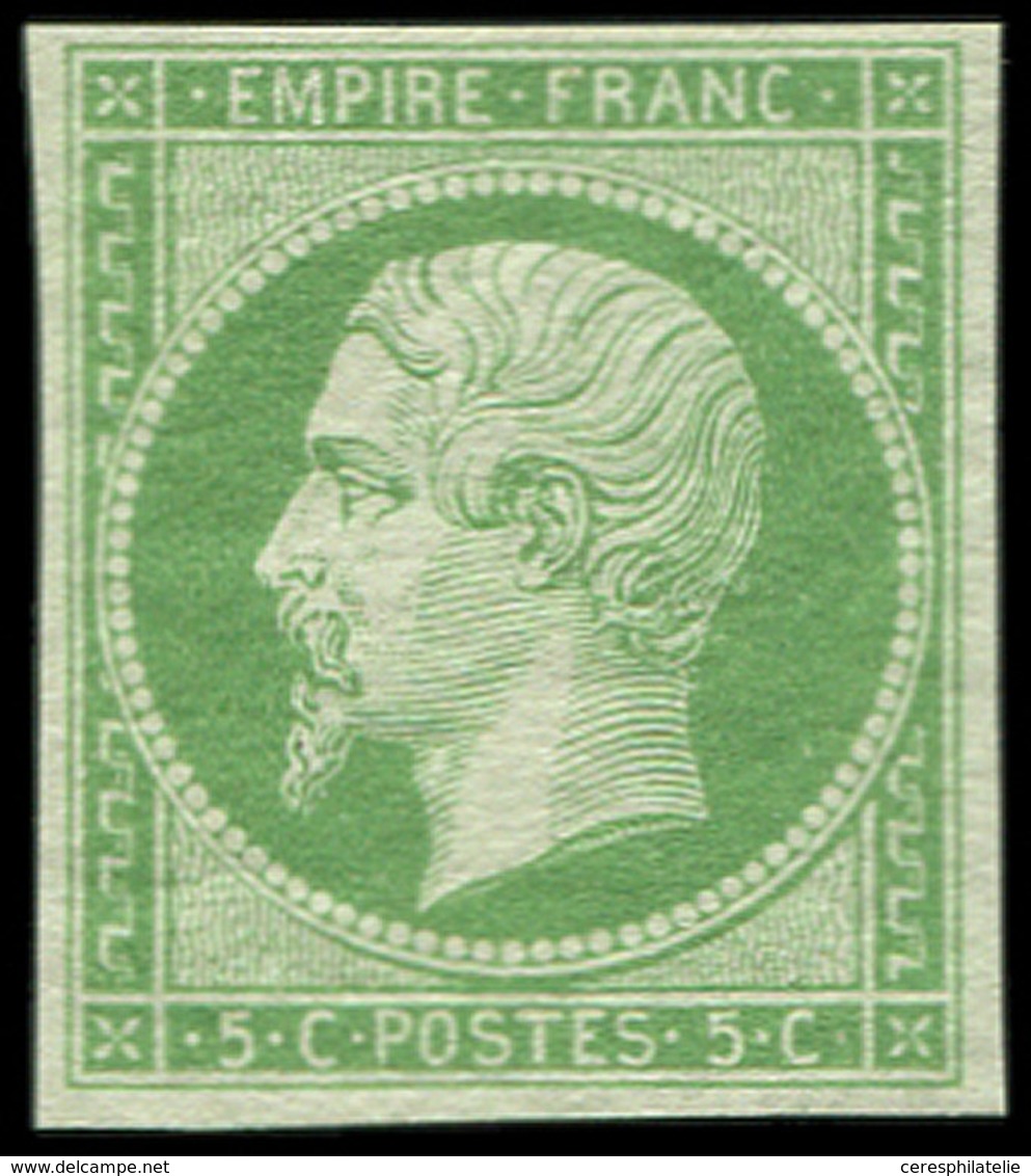 ** EMPIRE NON DENTELE - 12    5c. Vert, Fraîcheur Postale, Superbe - 1853-1860 Napoleone III