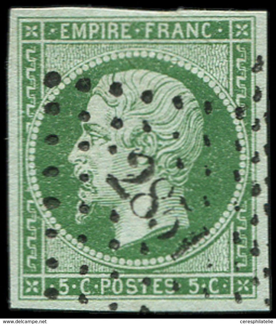 EMPIRE NON DENTELE - 12b   5c. Vert Foncé, Obl. PC 2851, TTB - 1853-1860 Napoléon III