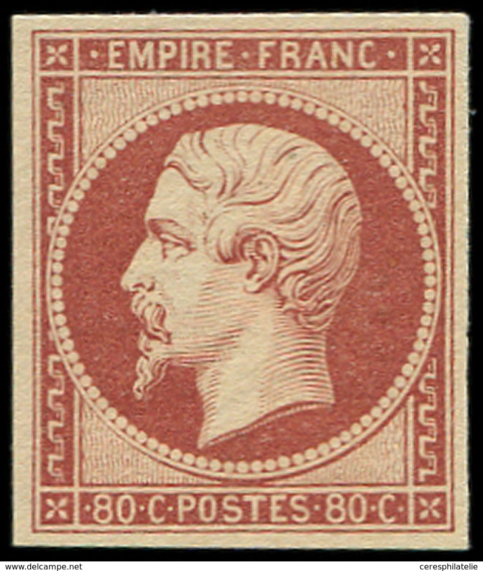 (*) EMPIRE NON DENTELE - 17A  80c. Carmin, Frais Et TB. C - 1853-1860 Napoleone III