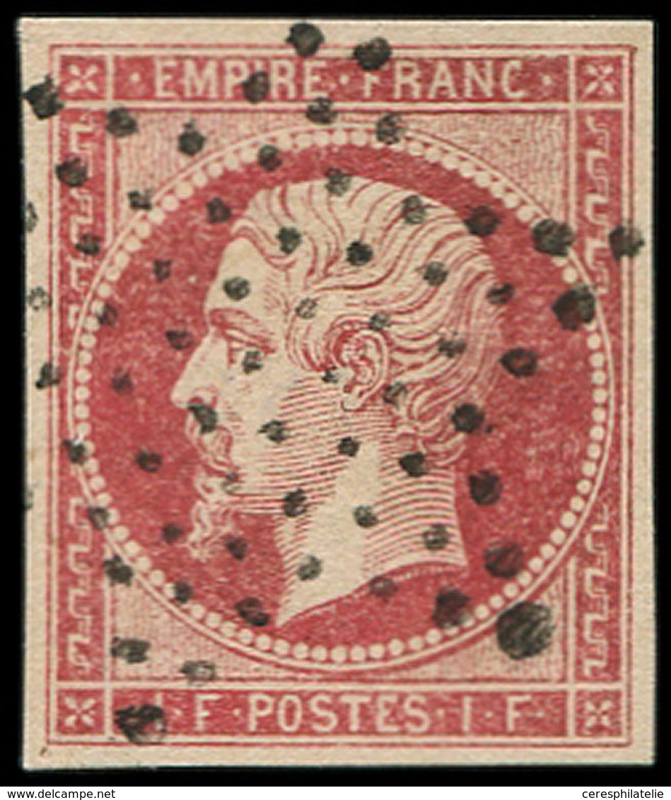 EMPIRE NON DENTELE - 18FX  1f. Carmin, FAUX SPERATI, Oblitéré ETOILE, TB - 1853-1860 Napoleon III