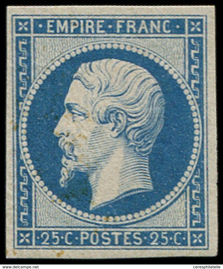 ** EMPIRE NON DENTELE - R15c 25c. Bleu, REIMPRESSION, TTB - 1853-1860 Napoleone III