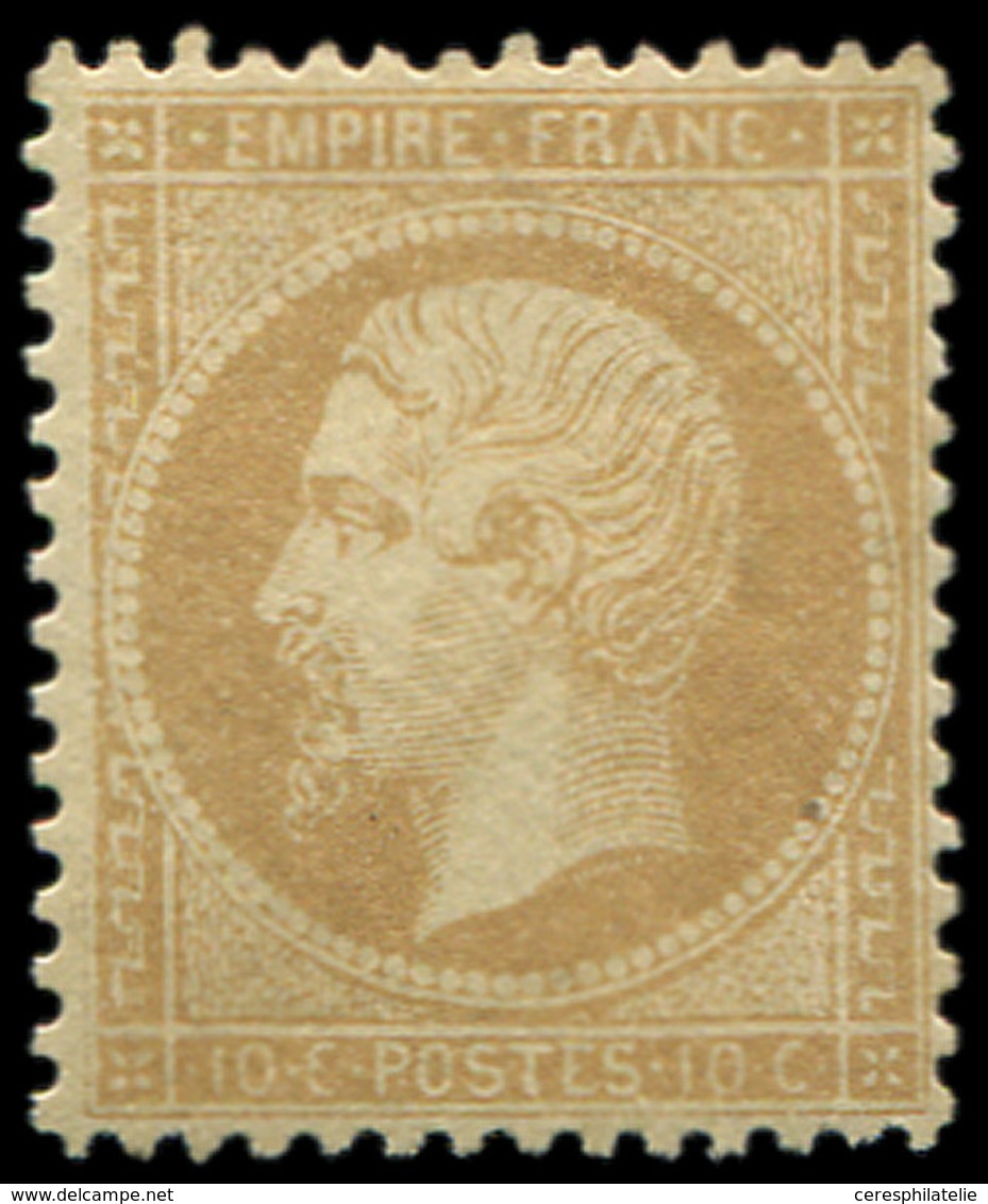 * EMPIRE DENTELE - 21   10c. Bistre, Bien Centré Et Très Frais, TB - 1862 Napoléon III