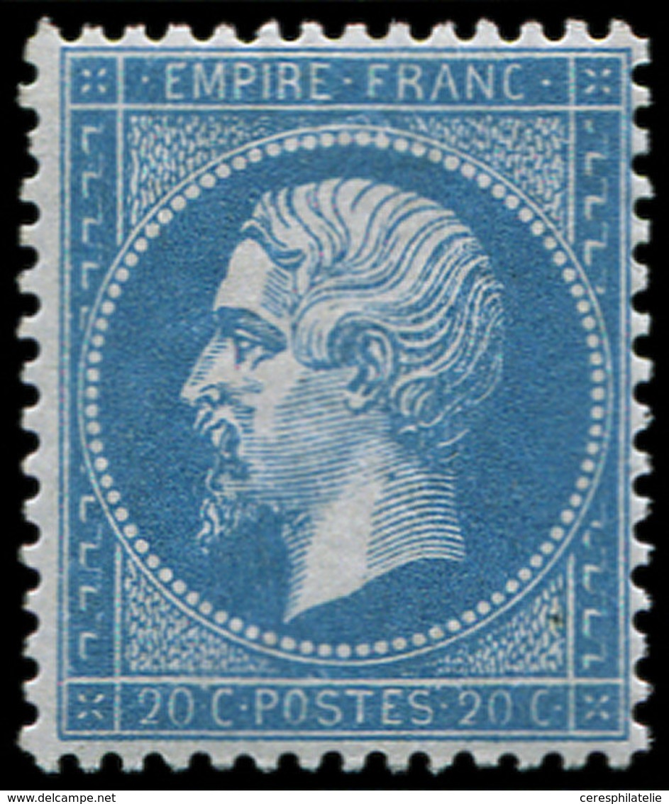 ** EMPIRE DENTELE - 22   20c. Bleu, Bien Centré Et Très Frais, TB. C - 1862 Napoléon III