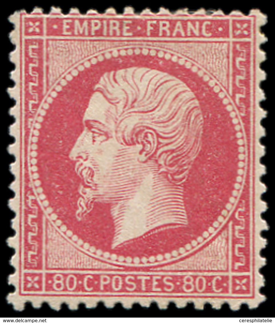 * EMPIRE DENTELE - 24   80c. Rose, Frais Et TB - 1862 Napoléon III