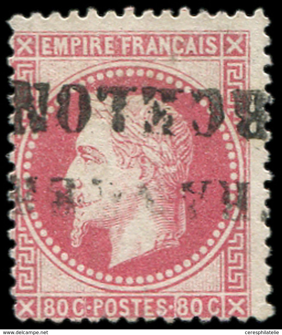 EMPIRE LAURE - 32   80c. Rose, Obl. ( EST) RANGERO (BA)RCELONA, R Et TB. C - 1863-1870 Napoléon III Lauré