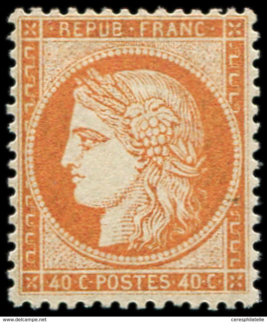 * SIEGE DE PARIS - 38   40c. Orange, Ch. Légère, TB. C - 1870 Siège De Paris