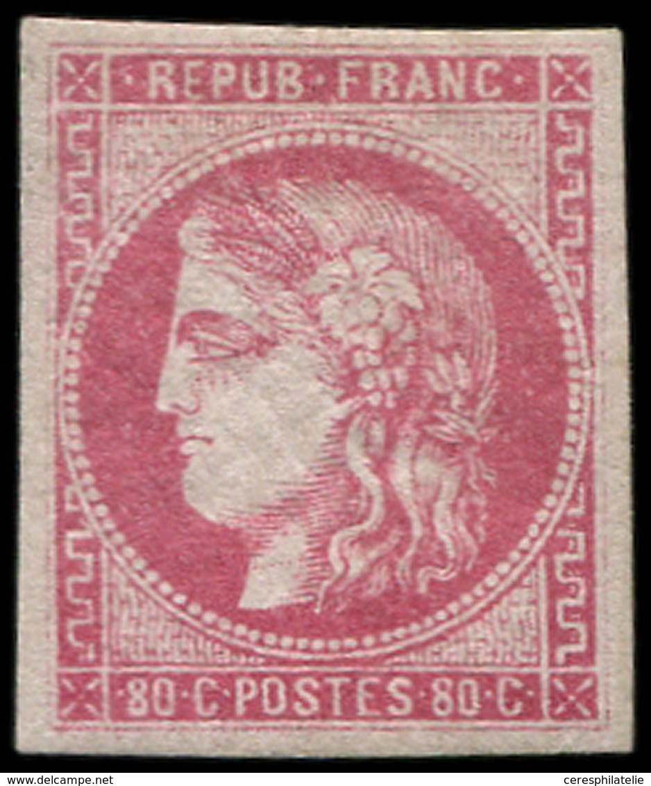 * EMISSION DE BORDEAUX - 49a  80c. Rose Clair, TB. C - 1870 Emission De Bordeaux