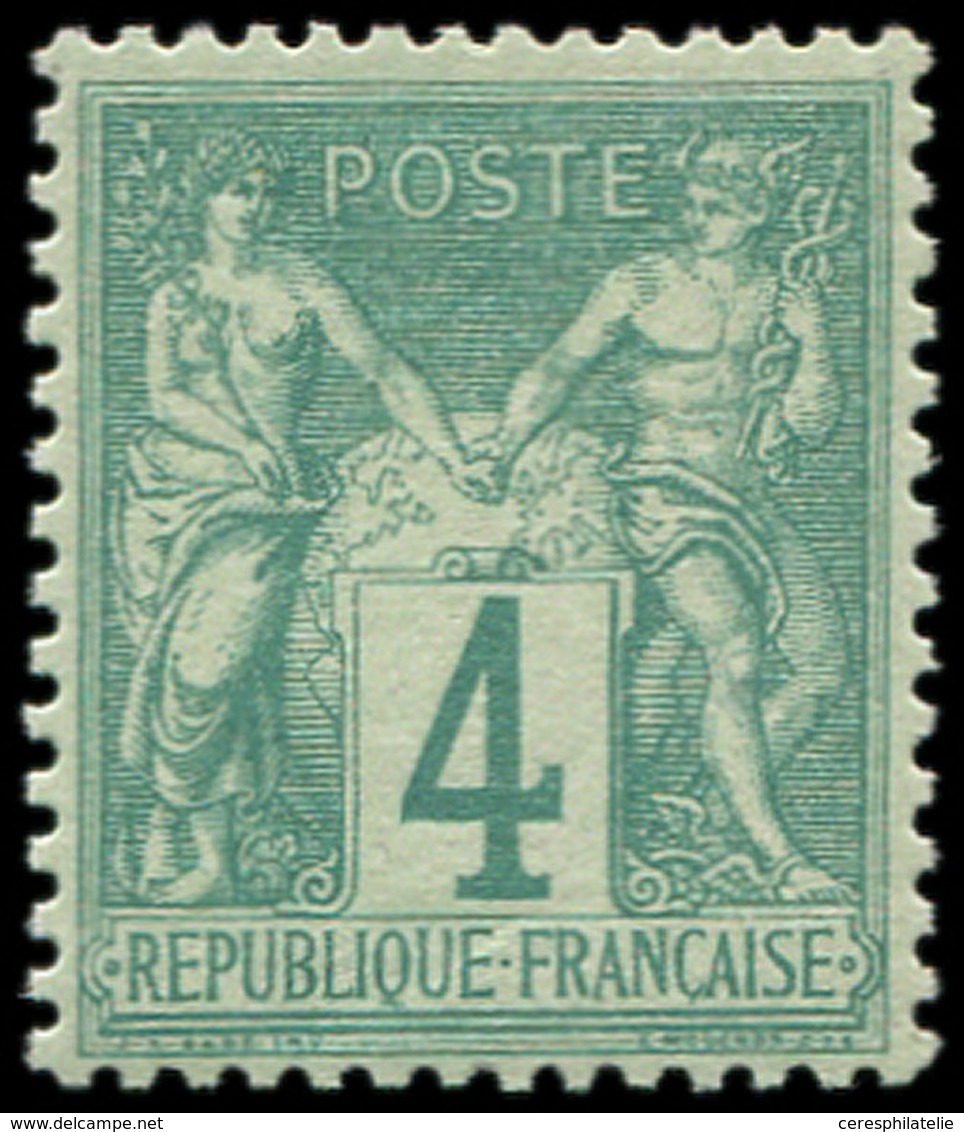 * TYPE SAGE - 63    4c. Vert, Bon Centrage, Frais Et TTB - 1876-1878 Sage (Type I)