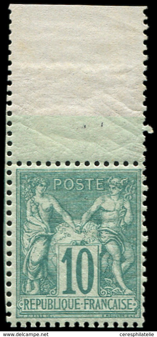 ** TYPE SAGE - 65   10c. Vert, Bdf, TB - 1876-1878 Sage (Type I)