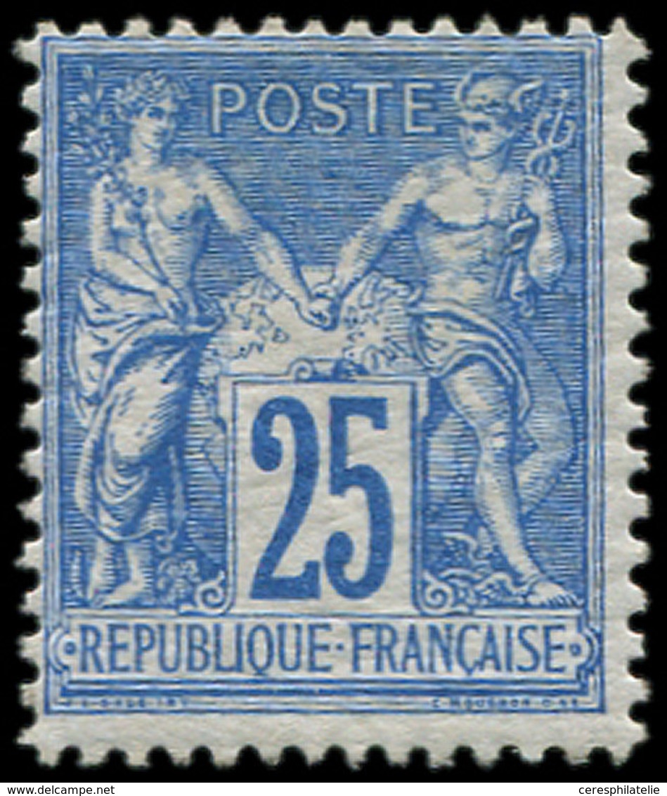 * TYPE SAGE - 79   25c. Bleu, Inf. Ch., Sinon TB. Br - 1876-1878 Sage (Type I)