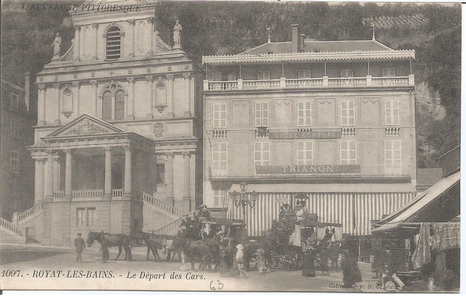 CPA 34 - PUY DE DOME -  ROYAT LES BAINS - Le Départ Des Cars  - Animations - Other & Unclassified