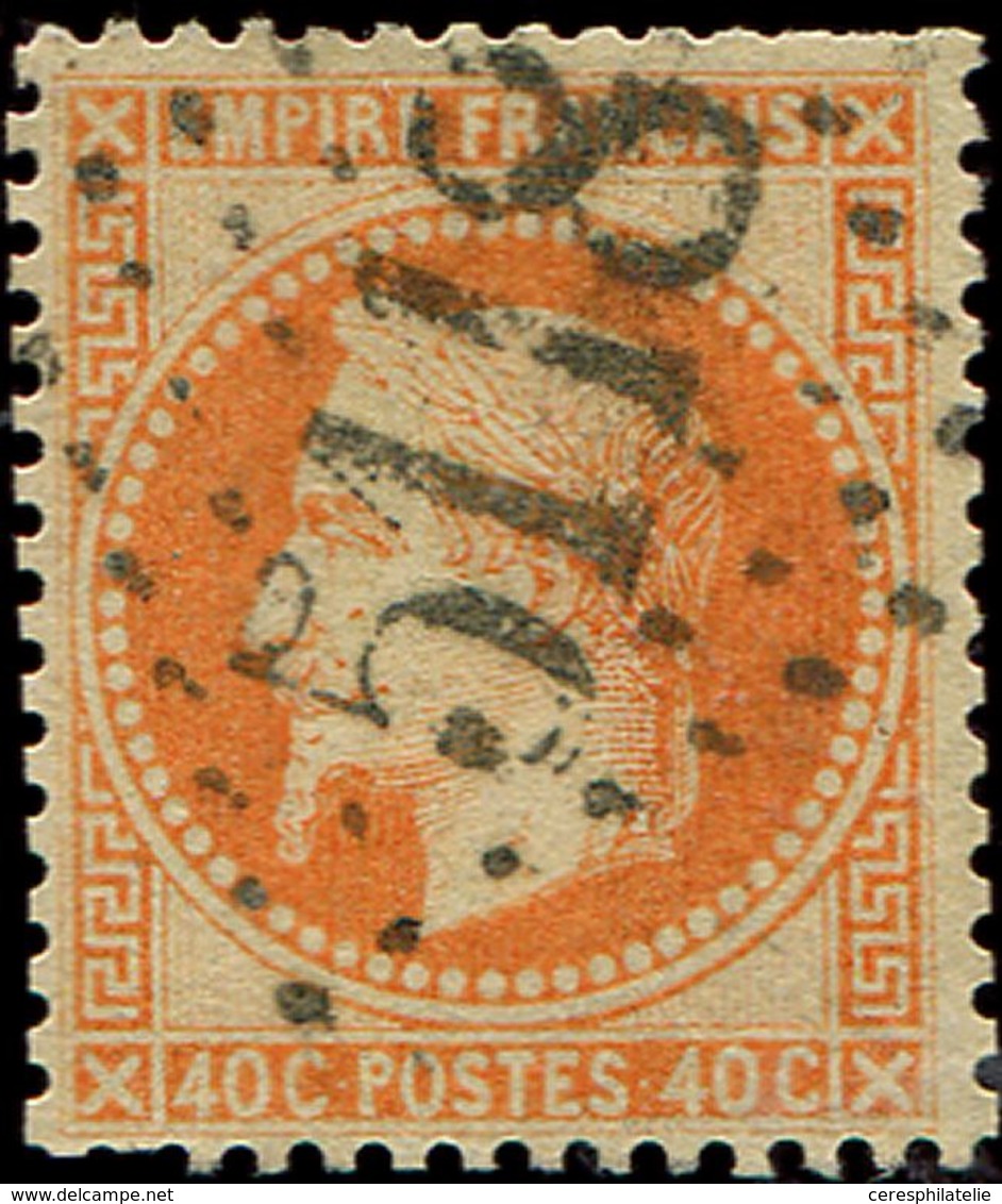 BUREAUX FRANCAIS A L'ETRANGER - N°31 40c. Orange, Qqs Dents élimées, Obl. GC 5118 De YOKOHAMA, TB - 1849-1876: Période Classique