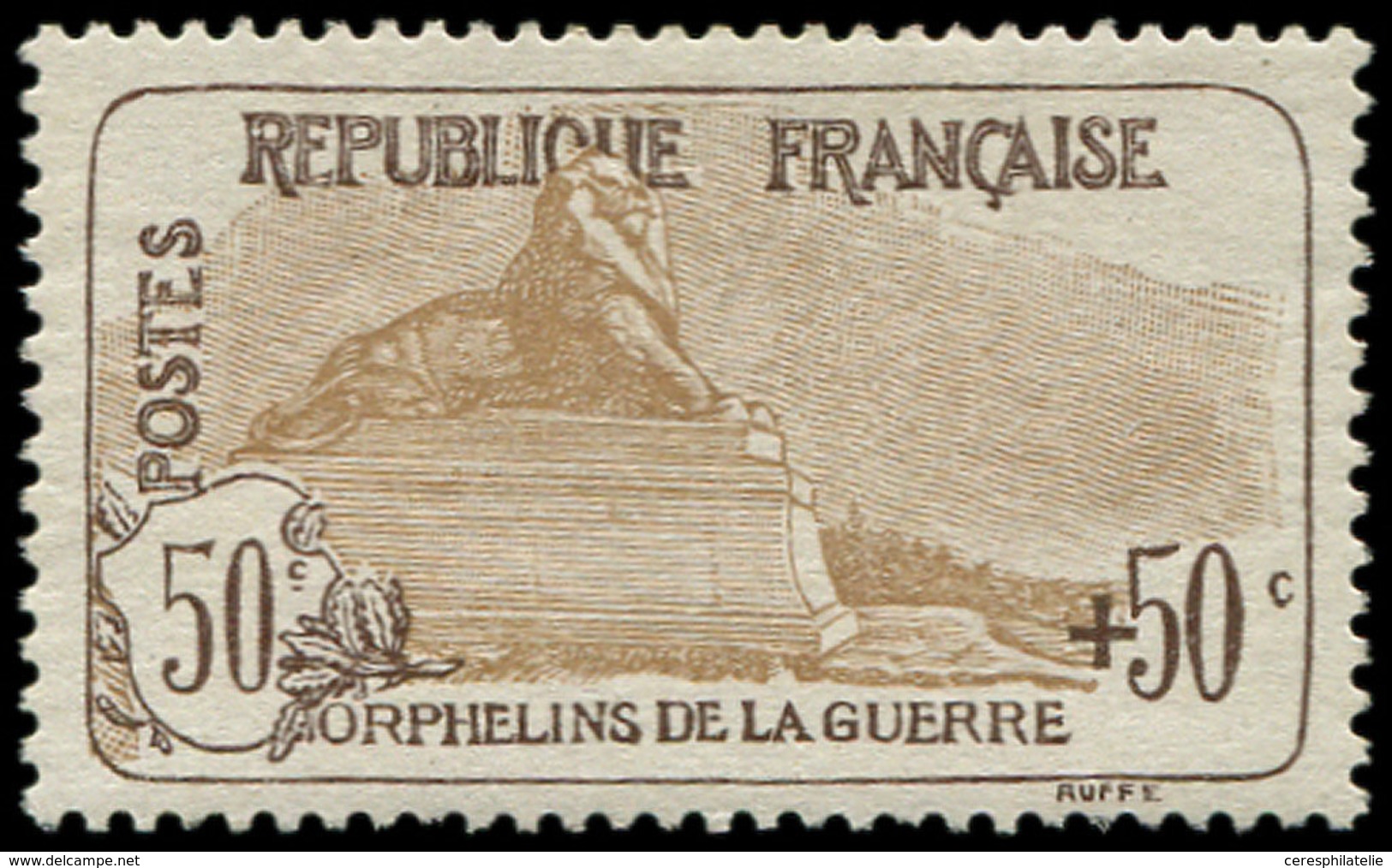 ** EMISSIONS DU XXème SIECLE - 153   1ère Série Orphelins, 50c. + 50c. Brun Et Brun Clair, Gno, Aspect TB - Neufs