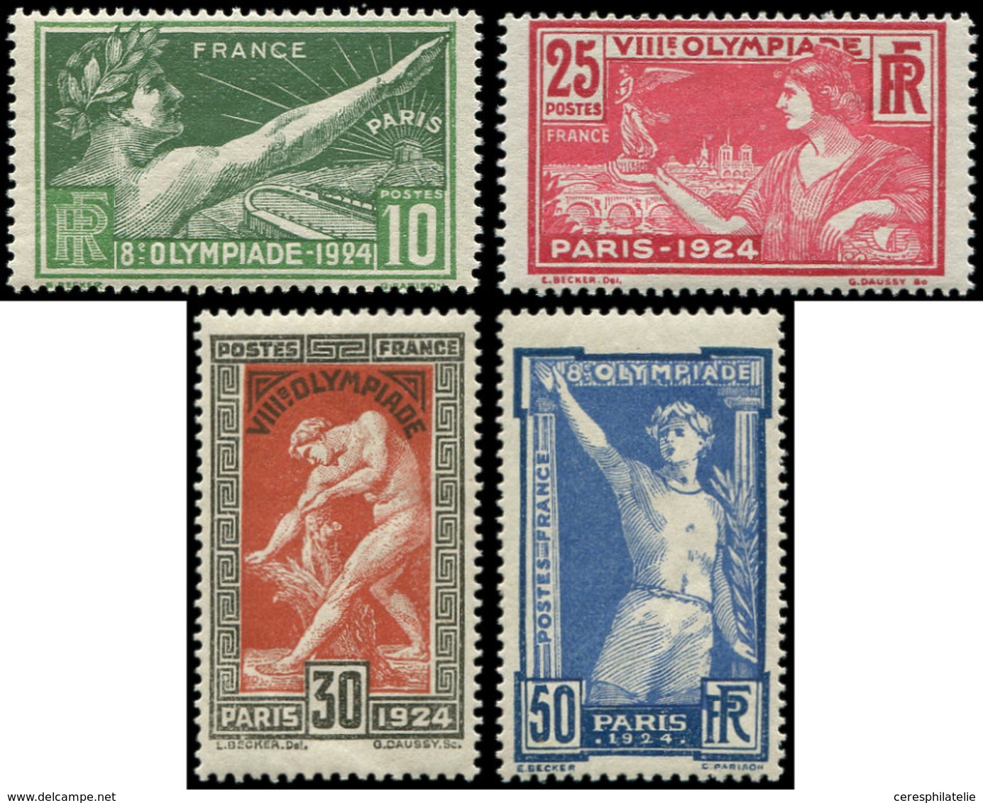 ** EMISSIONS DU XXème SIECLE - 183/86 J.O. Paris 1924, TB - Neufs