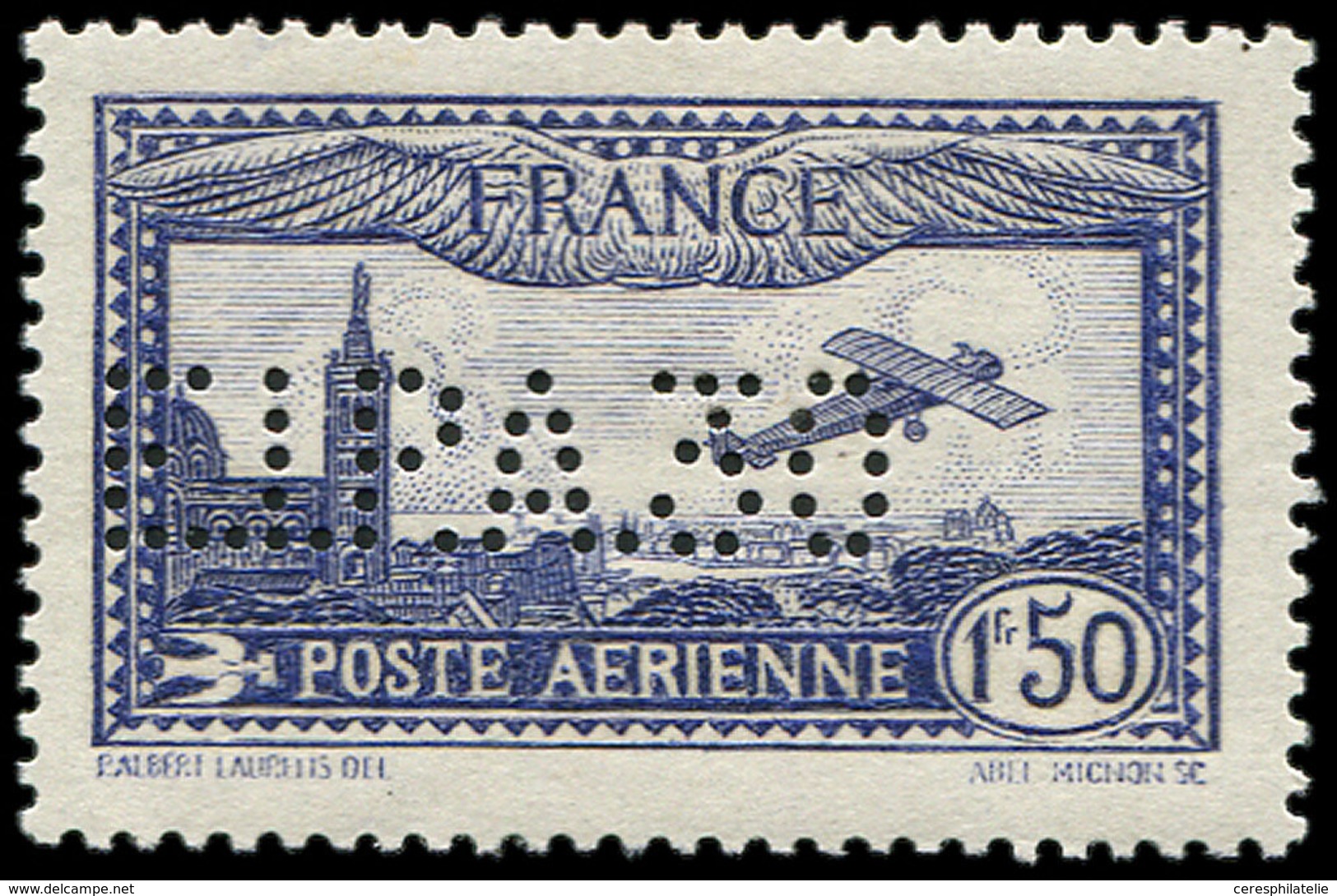 * POSTE AERIENNE - 6c  1f.50 Outremer, E.I.P.A. 30, TB. C - 1927-1959 Neufs