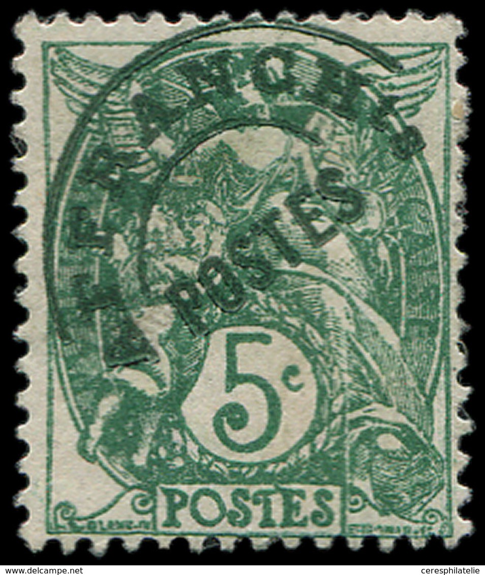 (*) PREOBLITERES - 41c Blanc, 5c. Vert, Surcharge VERTE, TB - 1893-1947