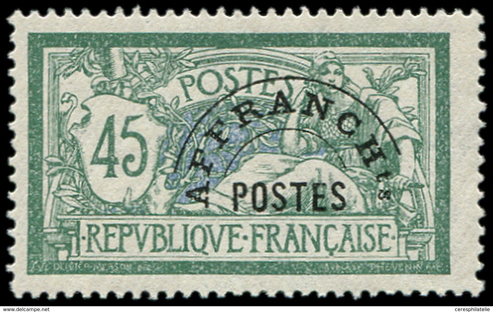 ** PREOBLITERES - 44  Merson, 45c. Vert Et Bleu, TB - 1893-1947