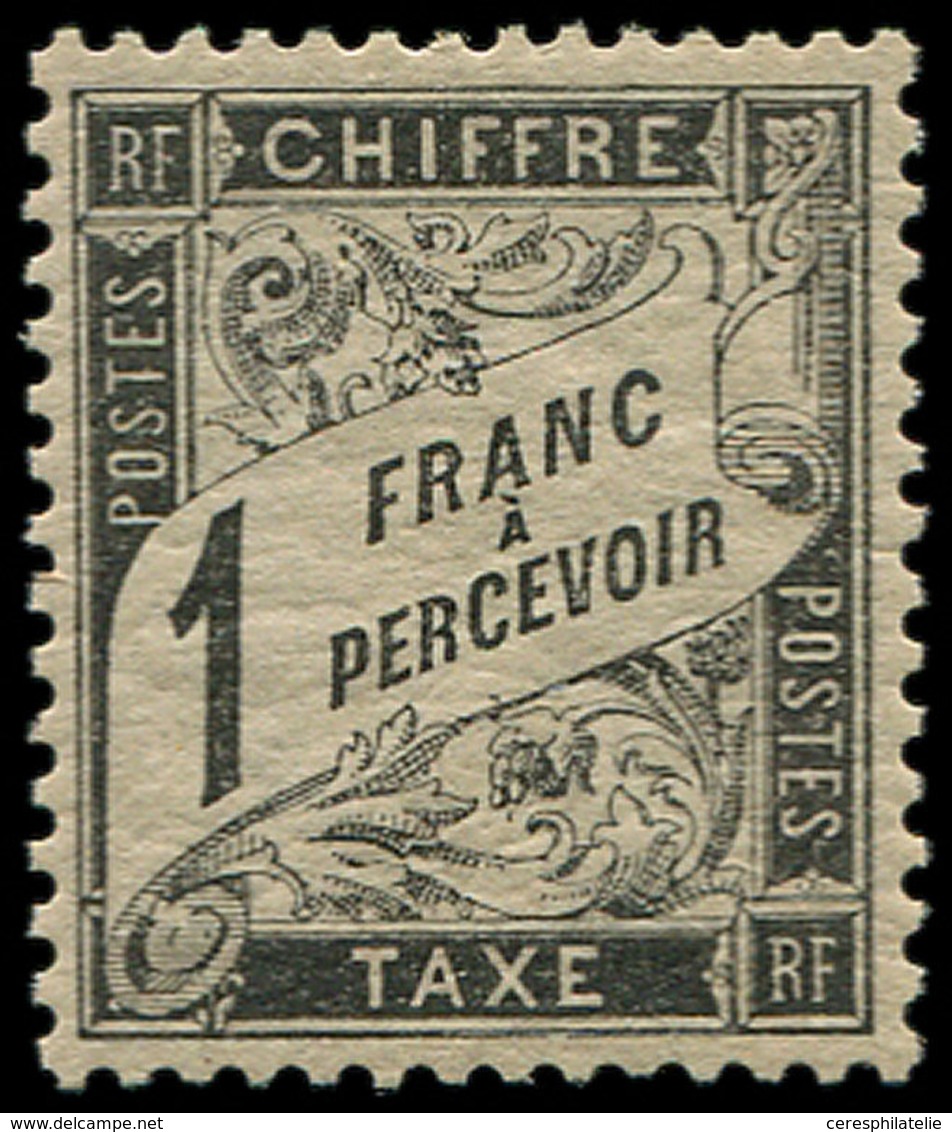 ** TAXE - 22   1f. Noir, Très Bon Centrage, TTB. C - 1859-1959 Lettres & Documents