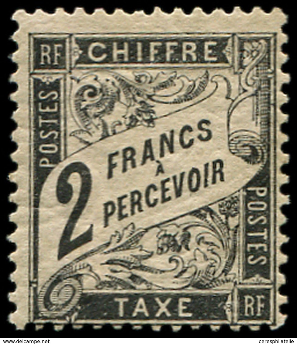 ** TAXE - 23   2f. Noir, TB. C - 1859-1959 Lettres & Documents