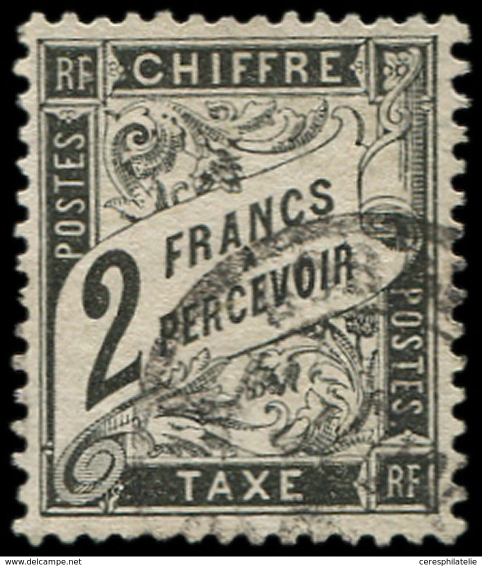 TAXE - 23   2f. Noir, Oblitéré, TB - 1859-1959 Lettres & Documents