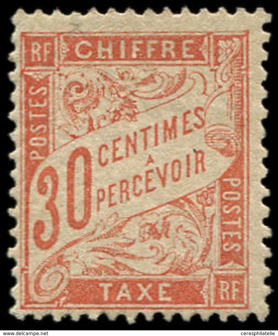 * TAXE - 34  30c. Rouge-orange, TB - 1859-1959 Storia Postale