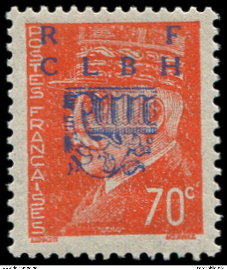 ** TIMBRES DE LIBERATION - DECAZEVILLE 3 : 70c. Orange, T I, TB. Br - Libération