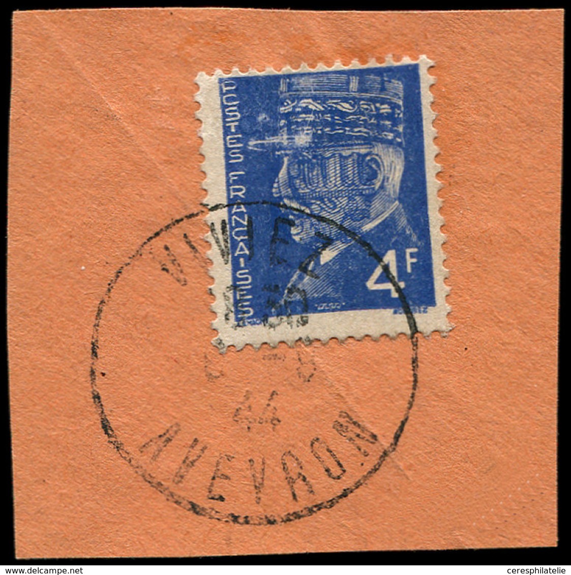 TIMBRES DE LIBERATION - DECAZEVILLE 9 : 4f. Bleu, Obl. Càd Sur Fragt, TB - Libération