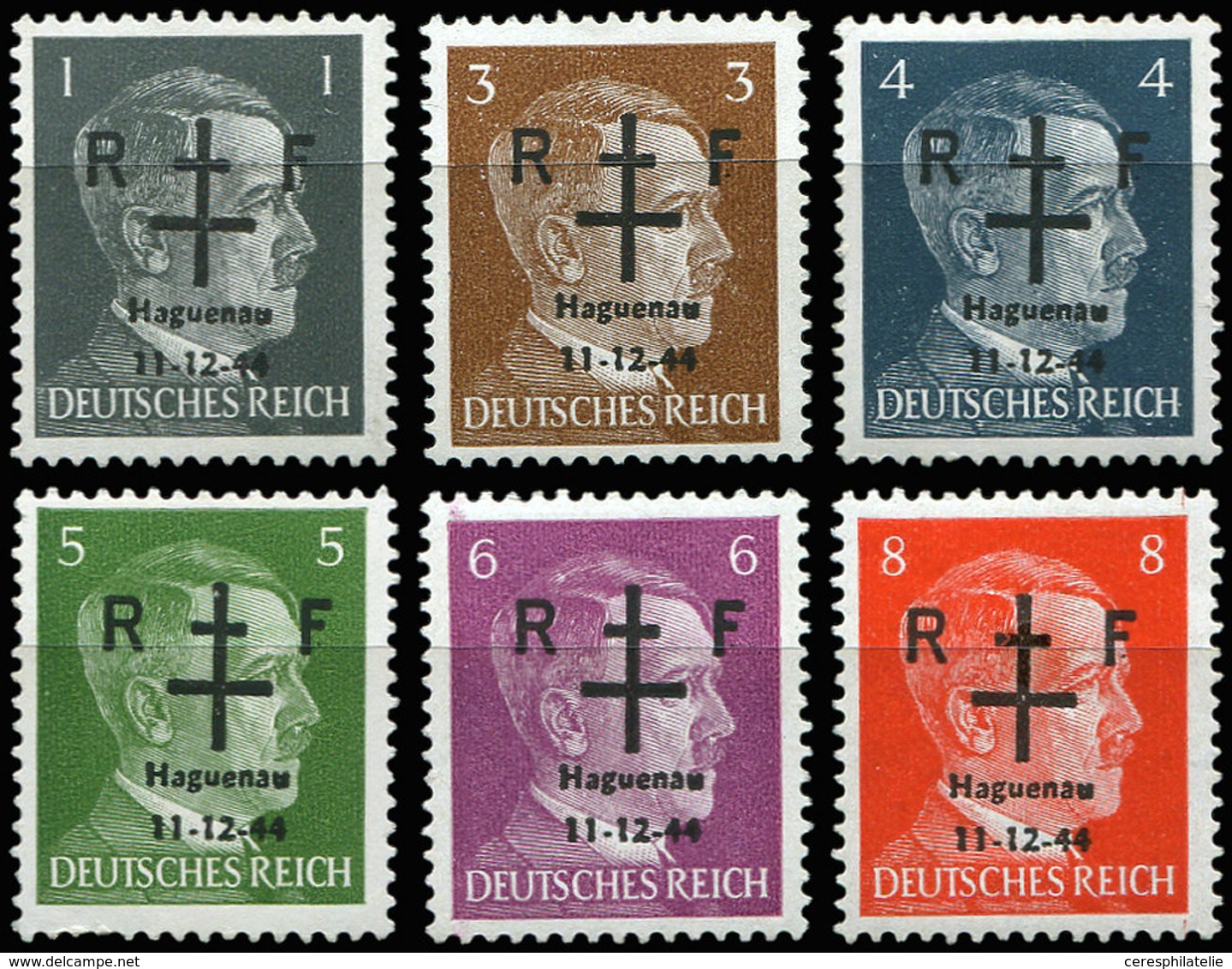 ** TIMBRES DE LIBERATION - HAGUENAU 1/6 : La Série, TB - Liberazione