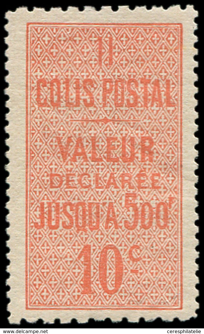 * COLIS POSTAUX  (N° Et Cote Maury) - 4    10c. Rouge, Dentelé 10 X 13 1/2, Frais Et TB - Neufs