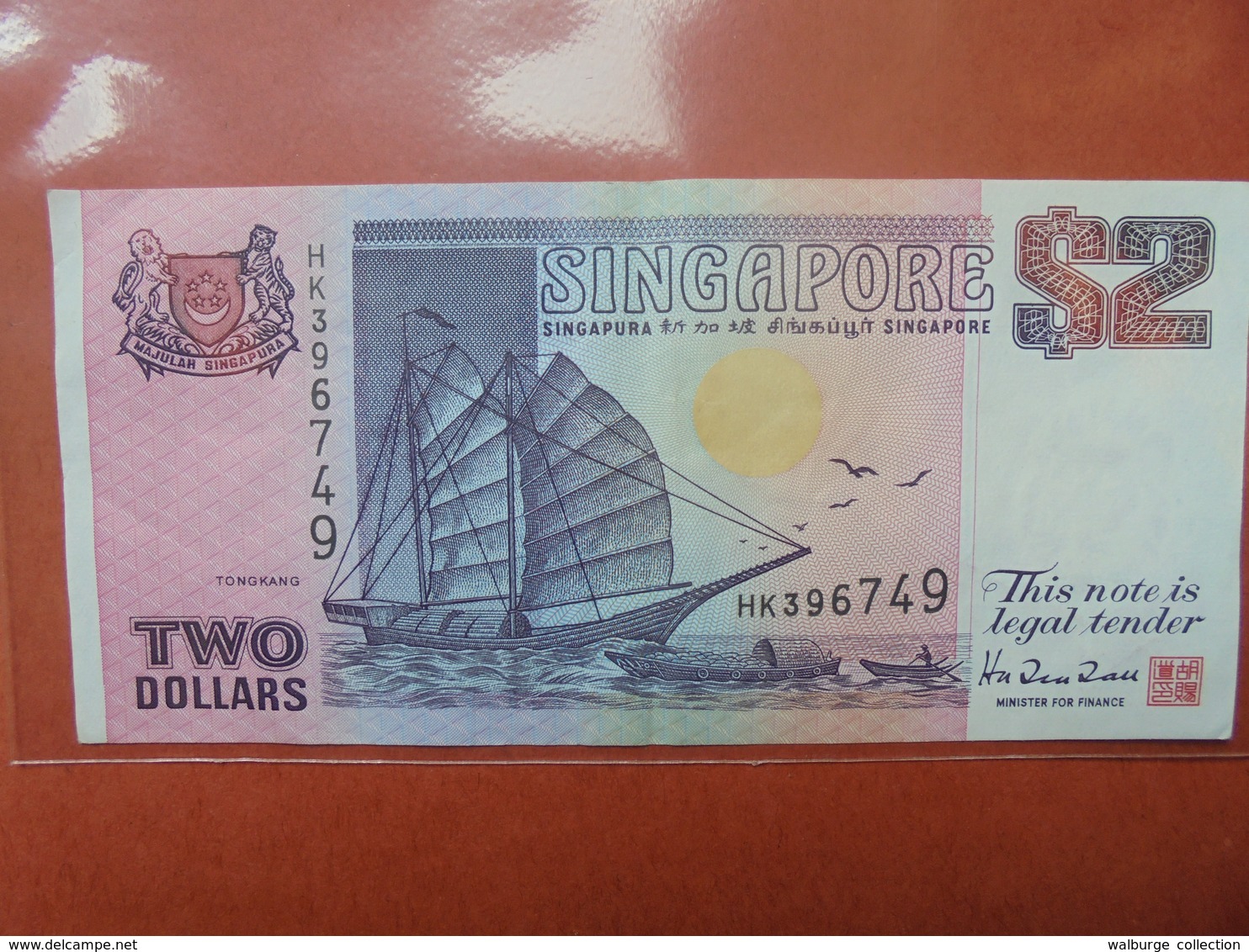 SINGAPOUR 2 $ 1990-92 CIRCULER - Singapore