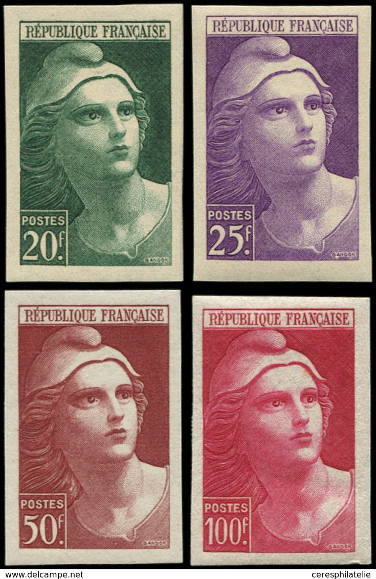 * NON DENTELES - 730/33 Série Gandon Gravée Grand Format, N°731 **, TB - Non Classés