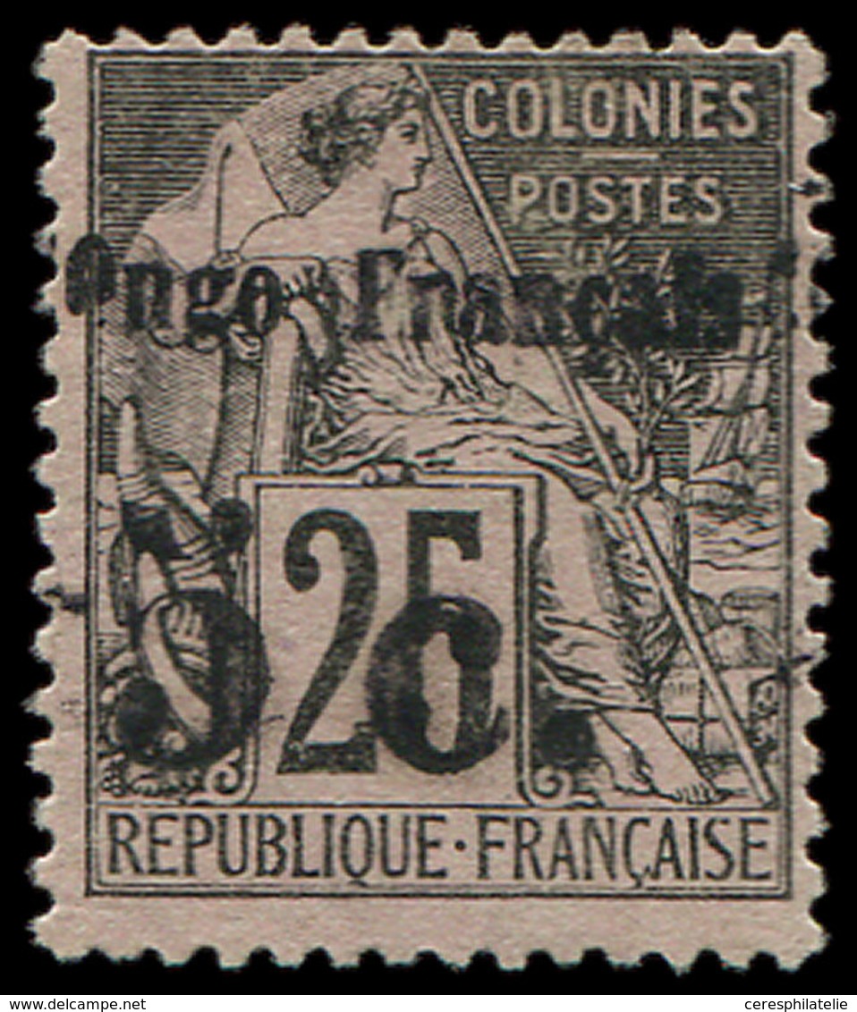 (*) CONGO 4A : 5c. S. 25c. Noir S. Rose, TB - Autres & Non Classés