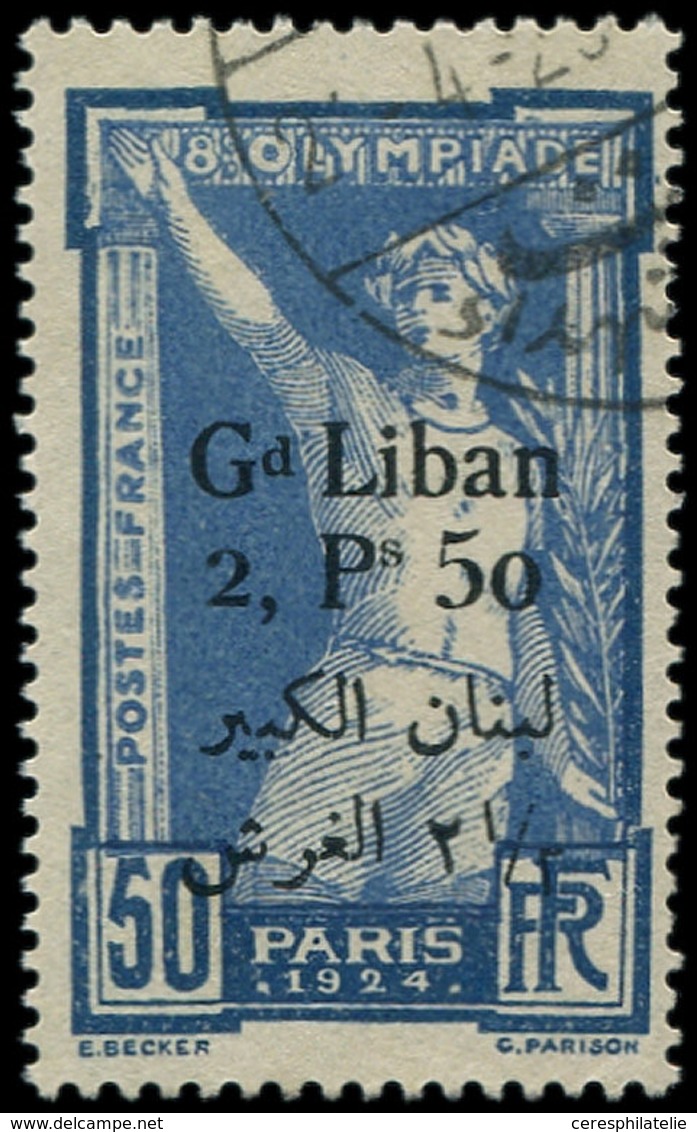 GRAND LIBAN 48 : 2p50 Sur 50c., D De Gd Plus Bas, Maury N°40a, Obl., TB - Autres & Non Classés