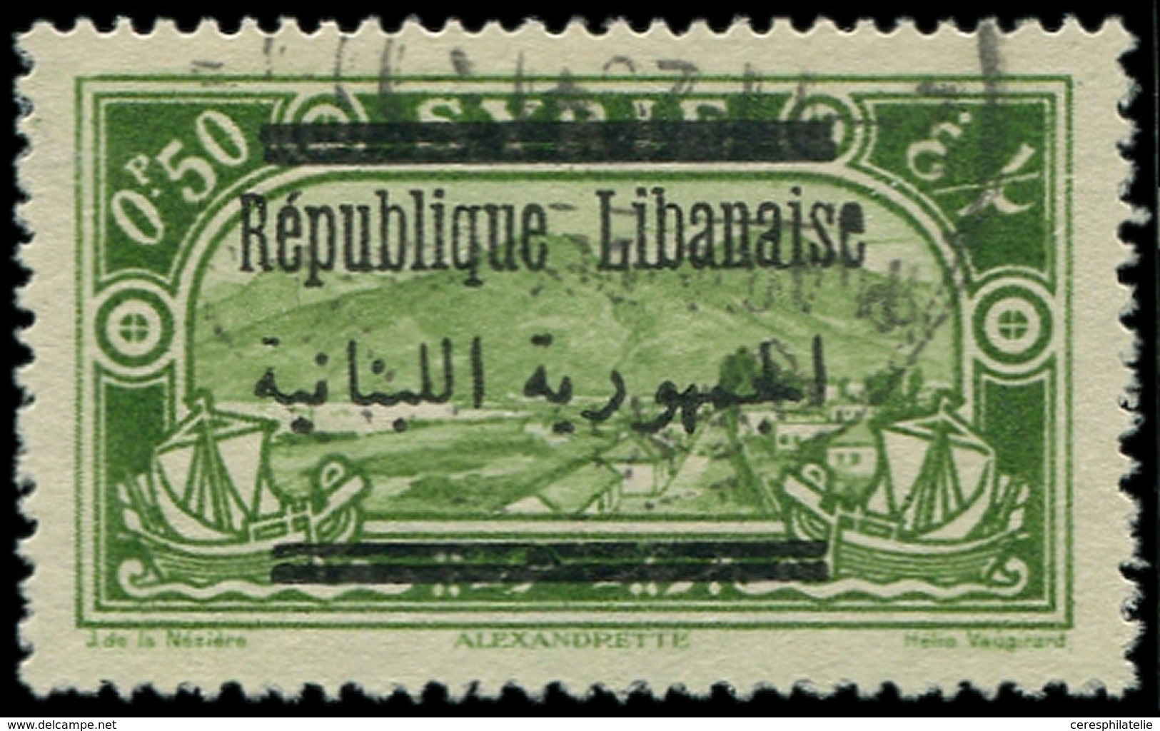 GRAND LIBAN 99e : 0p.50 Vert De Syrie, Obl., TB - Autres & Non Classés