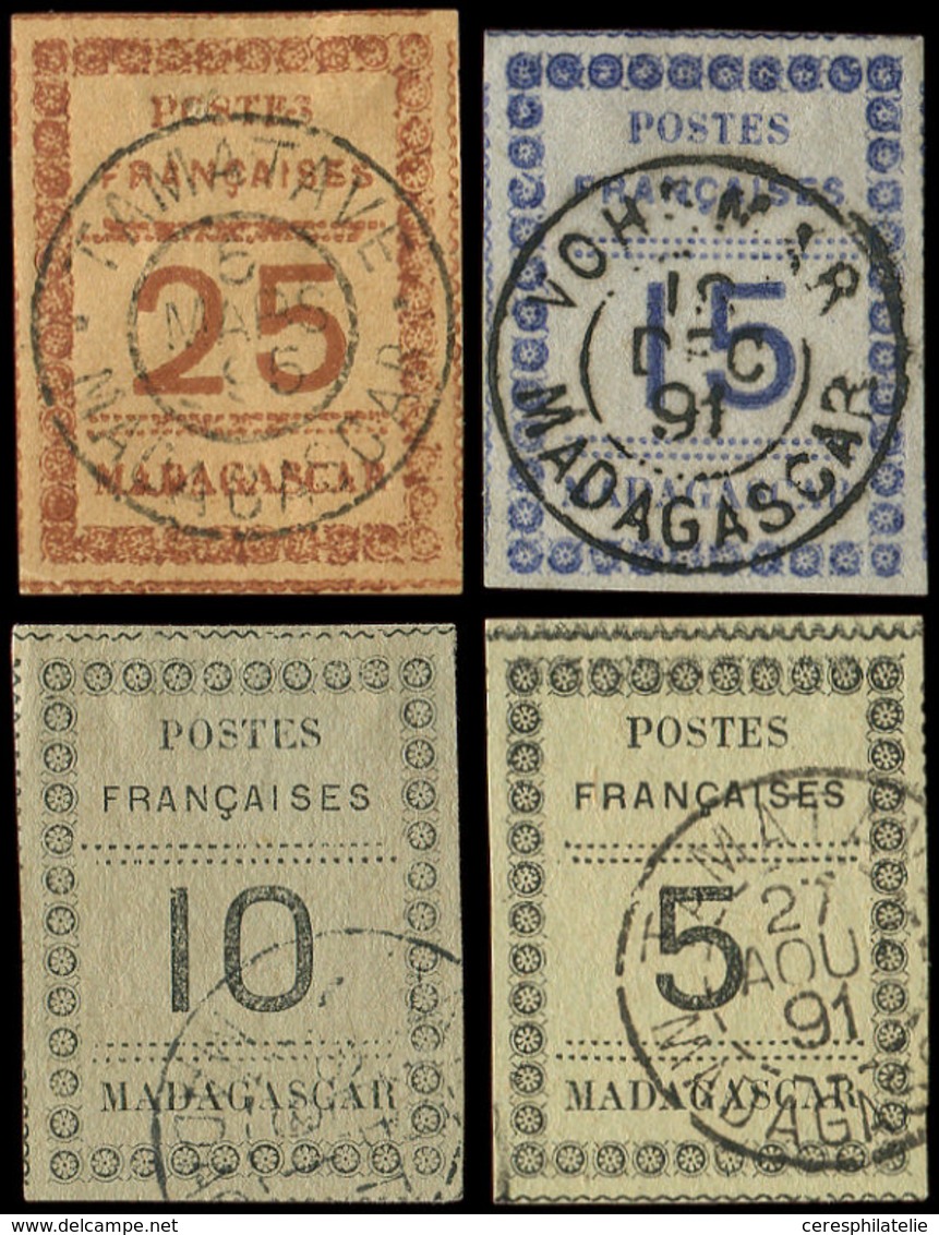 MADAGASCAR 8/11 : Types De 1891, Obl., TB - Autres & Non Classés