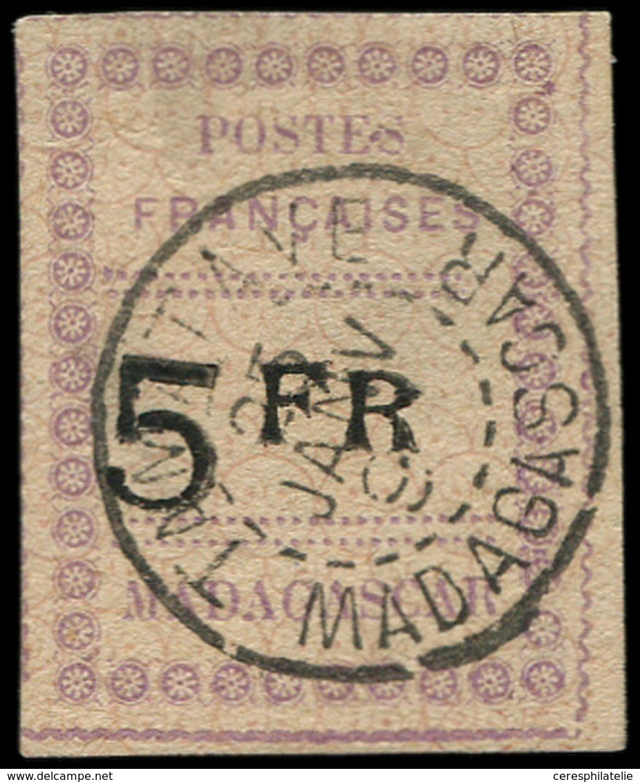 MADAGASCAR 13 : 5f. Violet Et Noir Sur Gris, Obl., Infime Point Clair, Sinon TB. J - Autres & Non Classés