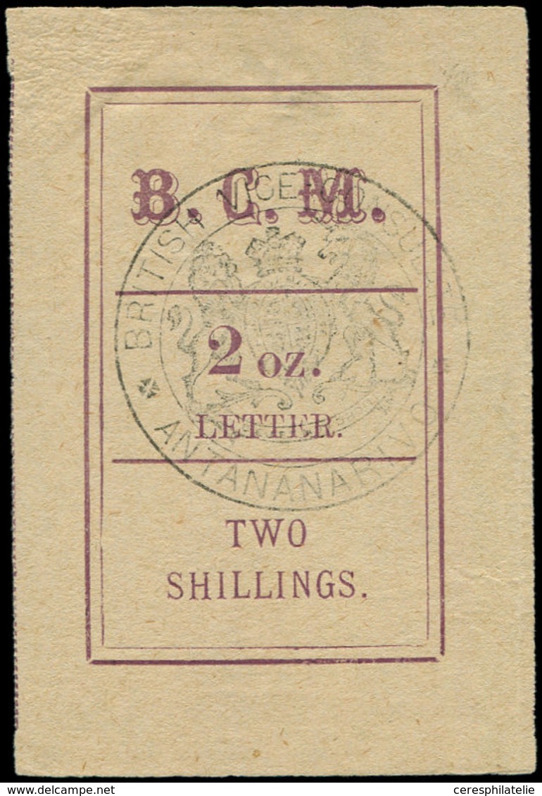 (*) MADAGASCAR Courrier Consulaire Britannique 4 : 2oz. LETTER/2s., TB, Cote Et N° Maury - Autres & Non Classés