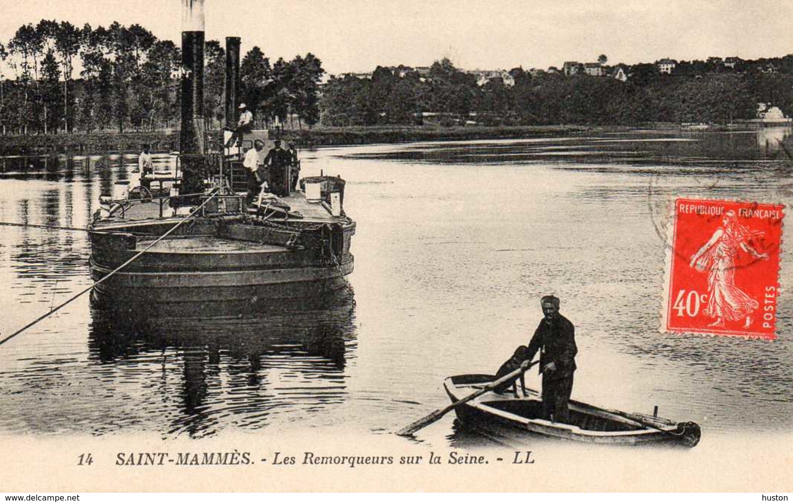 SAINT-MAMMES - Les Remorqueurs Sur La Seine, Animée - Péniches